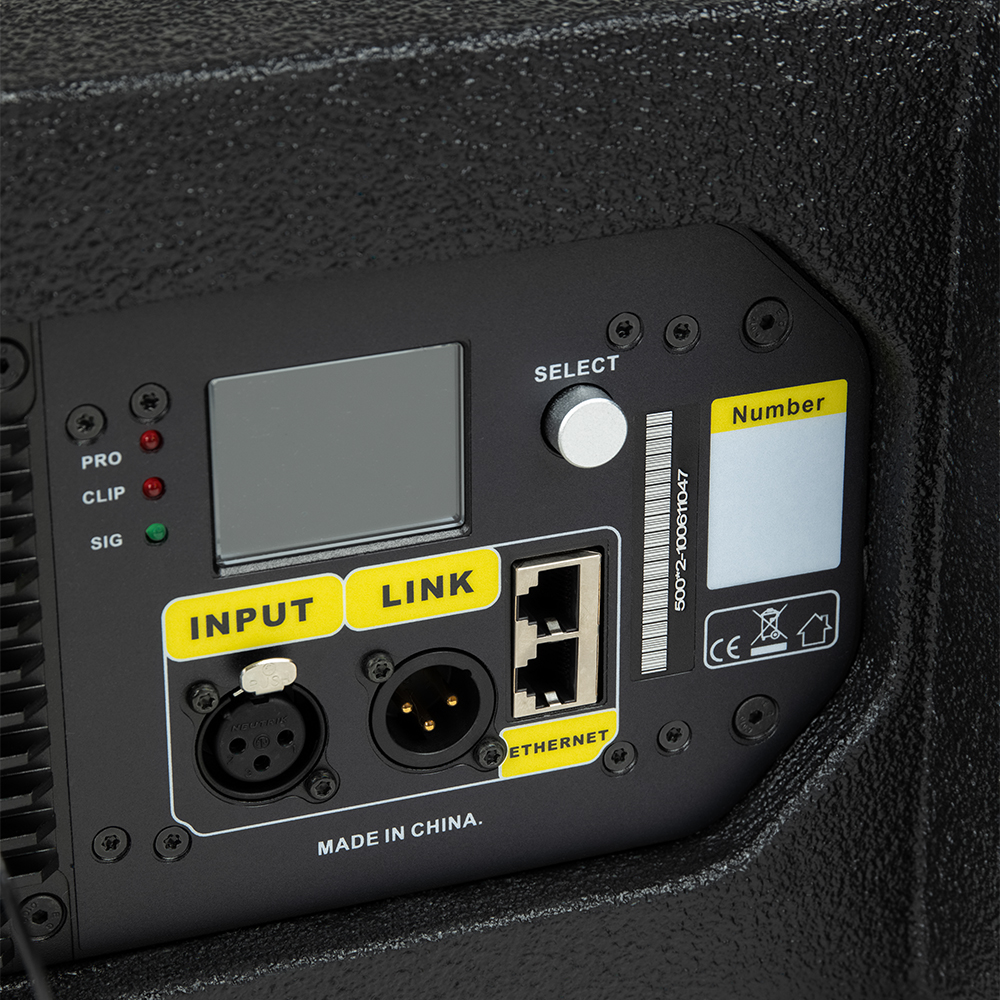 Активная система линейного массива, 3-полосная, 2х8", 1х3" 2х500Вт, 135дБ, акустическая фанера