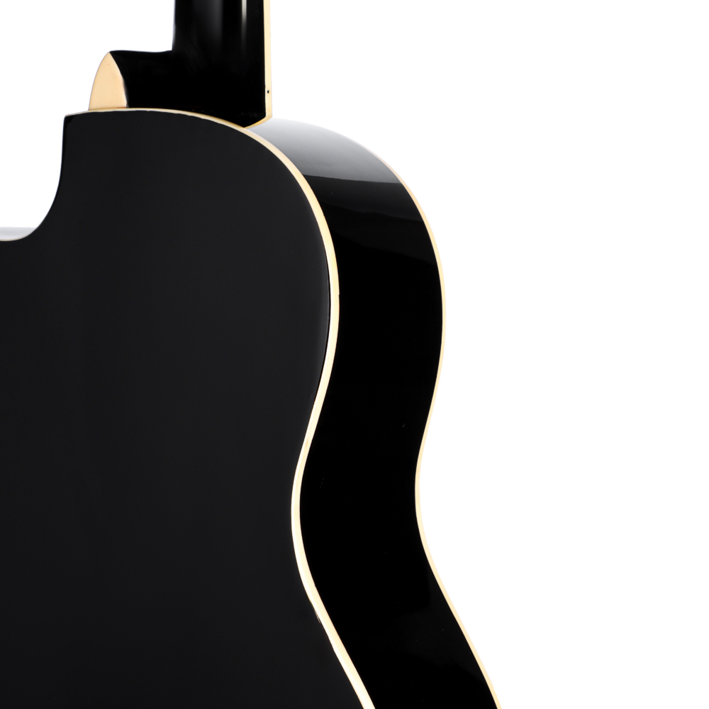 Гитара акустическая, 39", 4/4, липа, черный