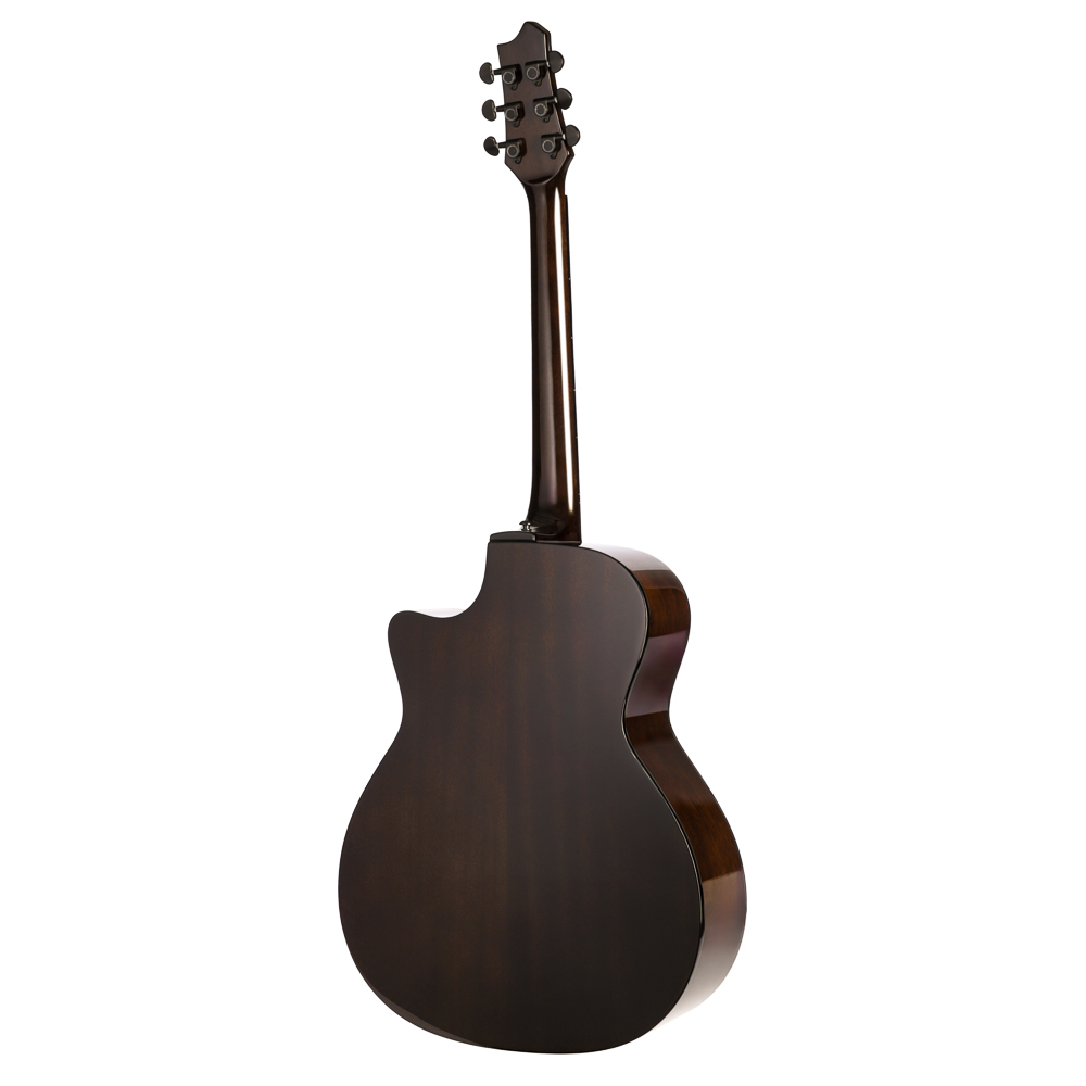 Гитара акустическая, 41", 4/4 красное дерево, темно-коричневый