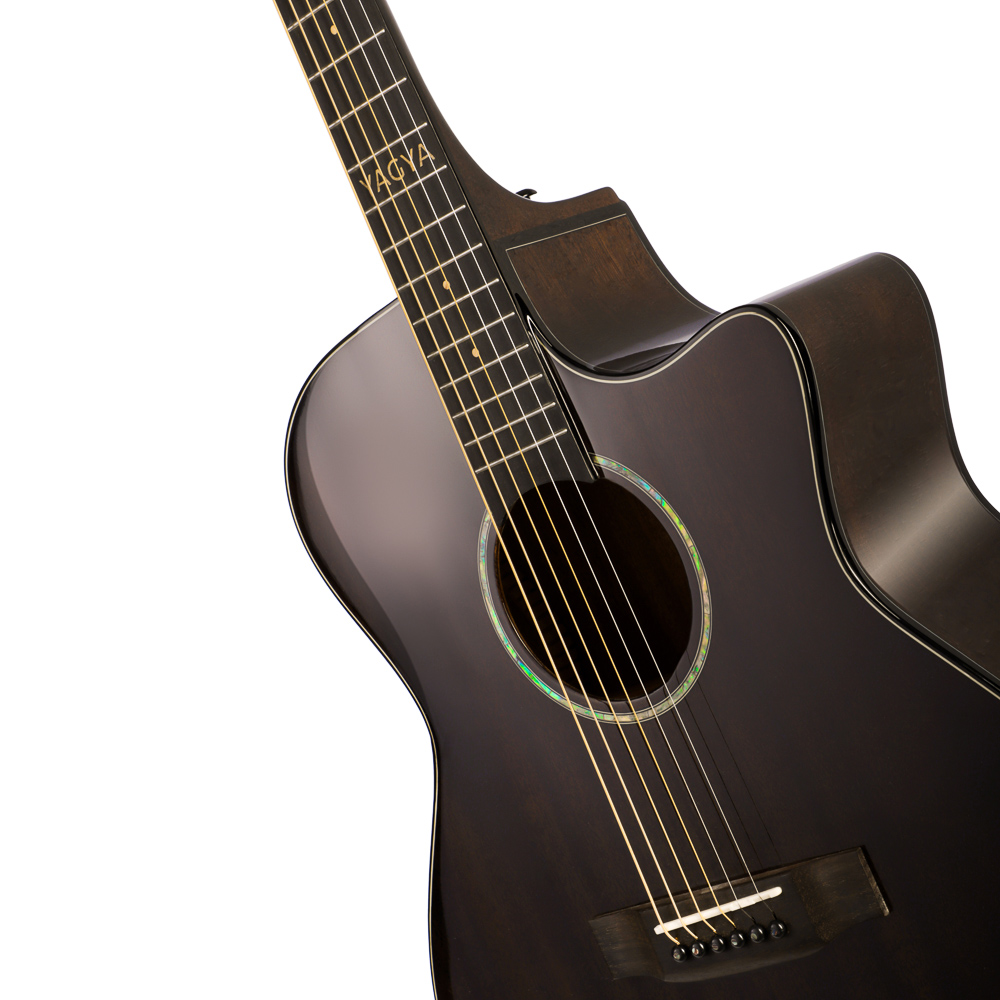 Гитара акустическая, 41", 4/4 красное дерево, темно-коричневый