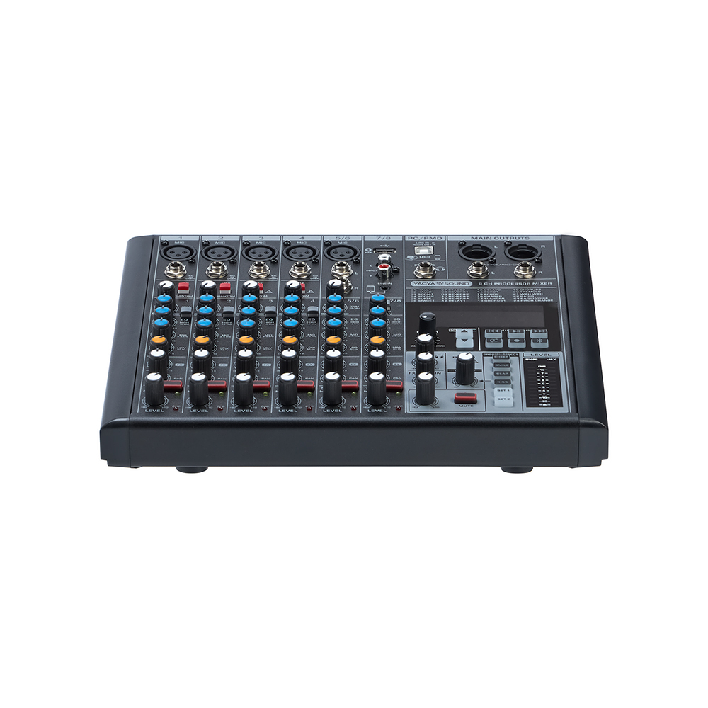 Микшер аналоговый, 8 каналов, черный