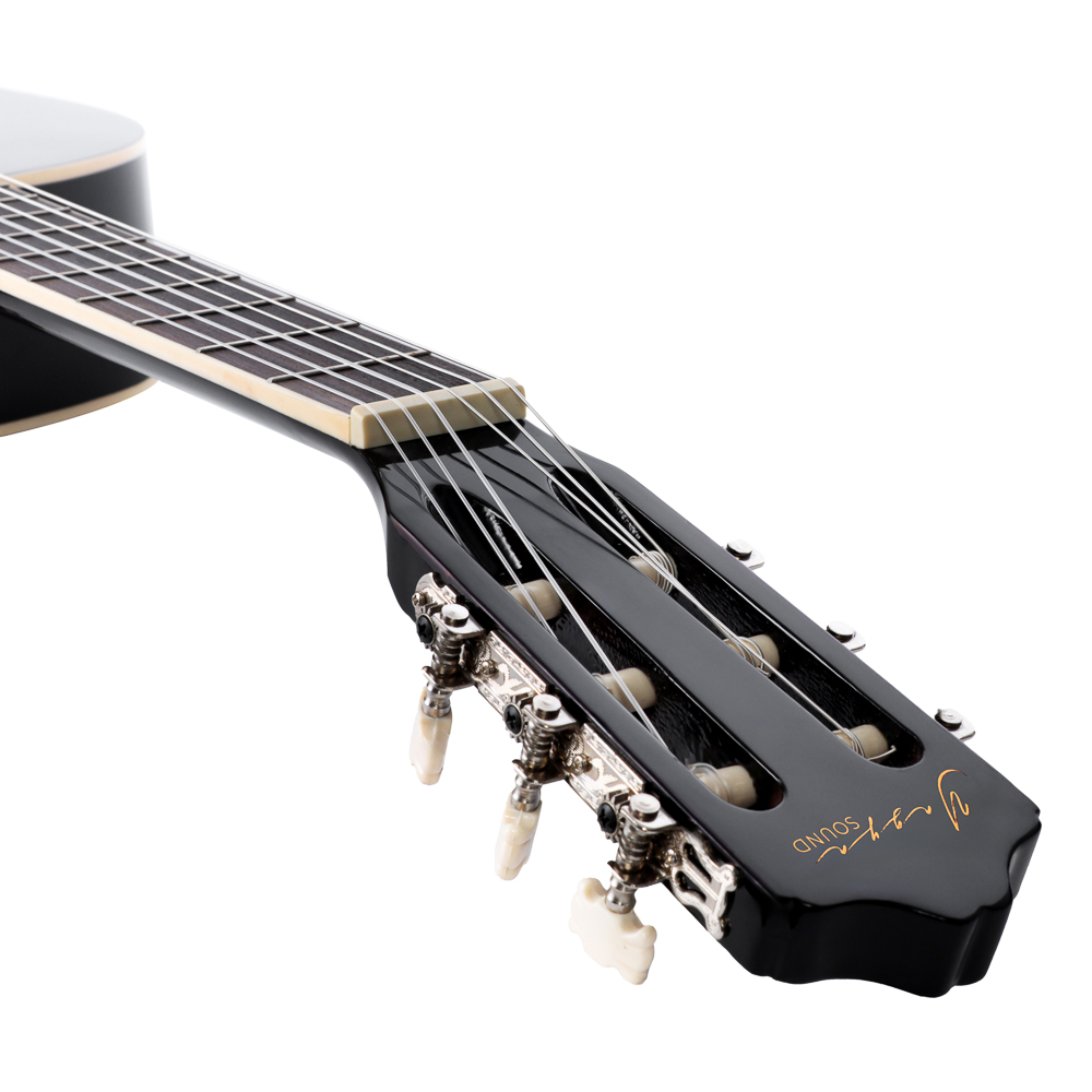 Гитара акустическая, 39", 4/4, липа, черный