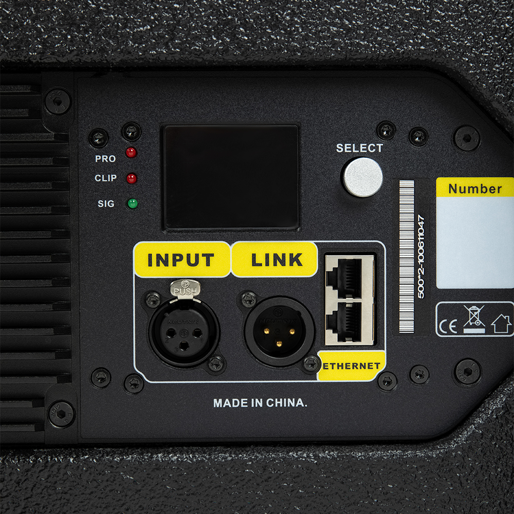 Активная система линейного массива, 3-полосная, 2х8", 1х3" 2х500Вт, 135дБ, акустическая фанера
